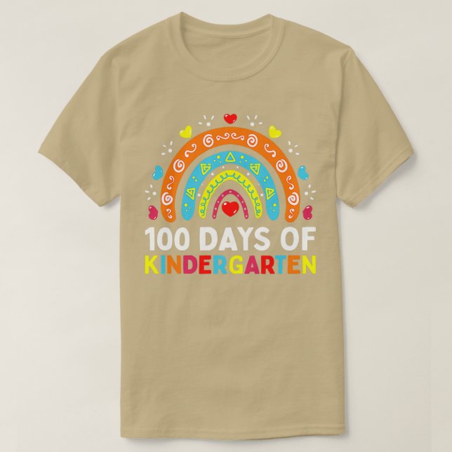 Camiseta 100 días de profesor o estudiante de guardería (Diseño del anverso)
