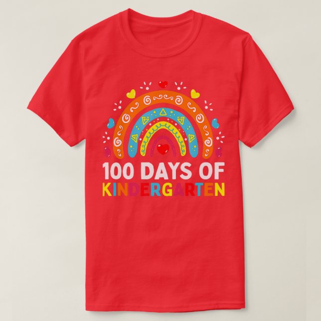 Camiseta 100 días de profesor o estudiante de guardería (Diseño del anverso)