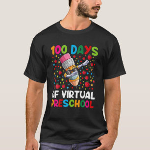 Camiseta 100 Días De Profesora O Estudiante Virtual De Pree
