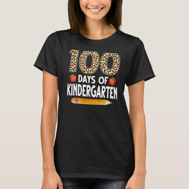 Camiseta 100 Días De Profesores De Escuelas Primarias (Anverso)