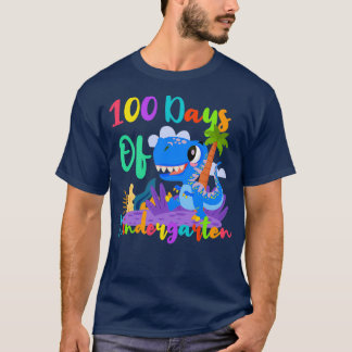Camiseta 100 Días De Regalo De Dinosaurio Gracioso Para El 