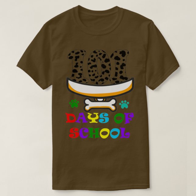 Camiseta 100 Días De Regalo De Fiesta De Celebración Escola (Diseño del anverso)