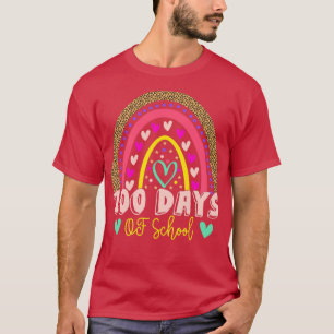 Camiseta 100 Días de Regalo Escolar Para Niños Estudiantes