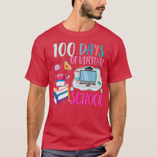 Camiseta 100 Días De Regalo Virtual Escolar O Estudiante