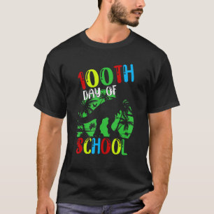 Camiseta 100 días de Rex de dinosaurio escolar para Chica d