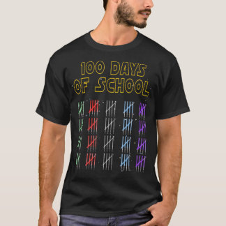 Camiseta 100 Días De Sabers Escolares Y Guerra Del Espacio 