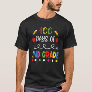 Camiseta 100 días de segundo curso docente 100 días de Scho
