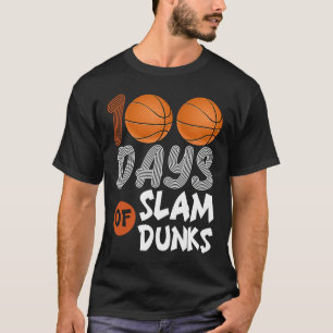 Camiseta 100 Días De Slam Dunk Baloncesto 100º Día De Scho