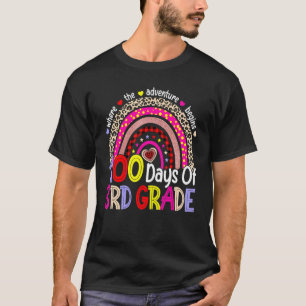 Camiseta 100 Días De Tercer Grado 100 Día Escolar Arcoiris