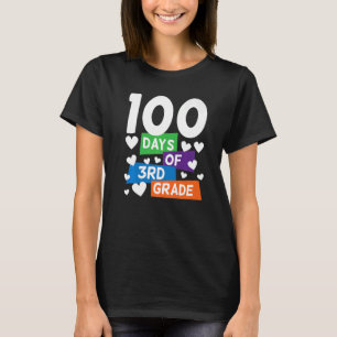 Camiseta 100 Días De Tercer Grado 3er Grader 100 Días De Sc