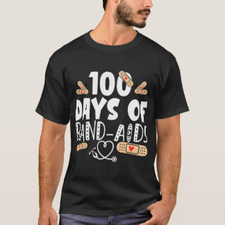Camiseta 100 días de tiritas - Enfermero escolar 100 días d