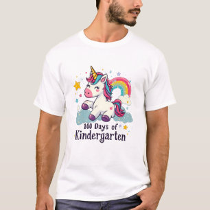 Camiseta 100 días de Unicornio de aprendizaje mágico en gua