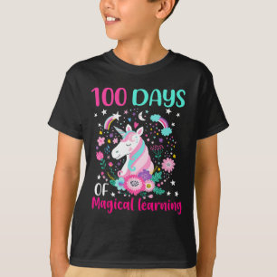 Camiseta 100 días de unicornio mágico flotante