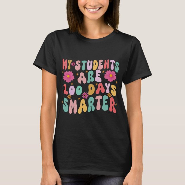 Camiseta 100 días de vibraciones más inteligentes (Anverso)