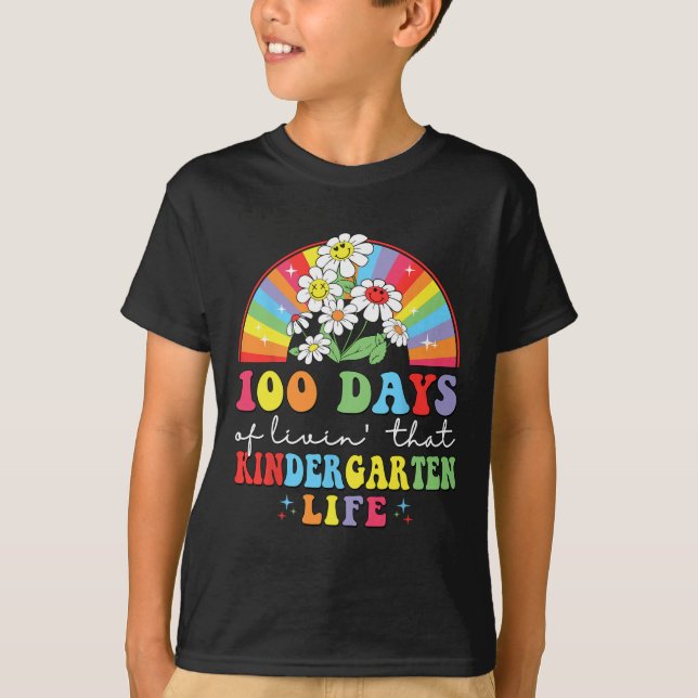 Camiseta 100 días de vida #39; ese jardín de infantes hippi (Anverso)