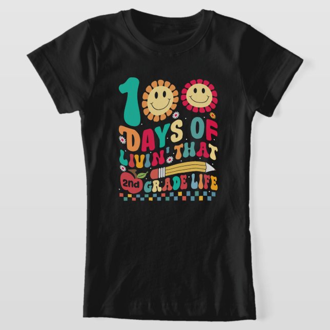 Camiseta 100 días de vida de ese segundo grado 2º grado Hap (Distribución)