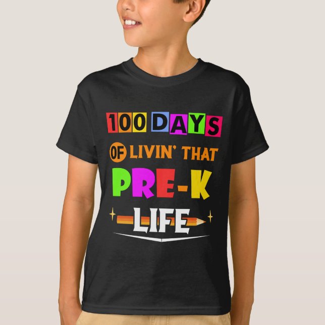 Camiseta 100 días de vida en esa vida antes de la k (Anverso)