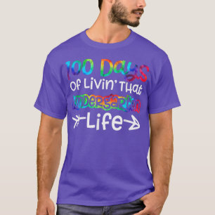 Camiseta 100 días de vida en ese jardín de infantes Niños