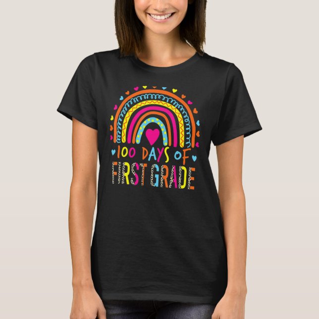 Camiseta 100 días del arcoiris de primer grado (Anverso)