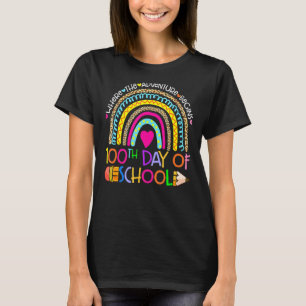 Camiseta 100 días del maestro de escuela 100 días más intel