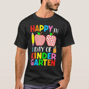 Camiseta 100 Días Del Maestro De Kindergarten Y Corazones D