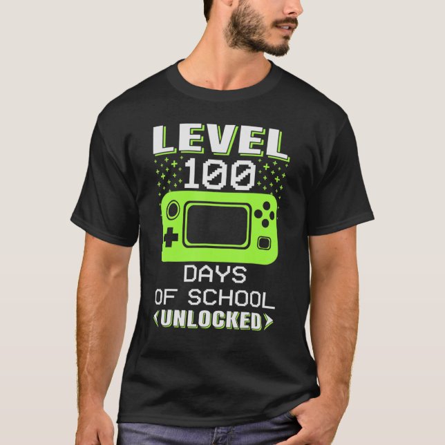 Camiseta 100 días del maestro de videojuegos (Anverso)