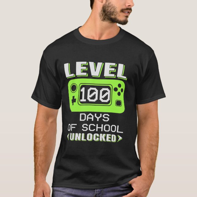 Camiseta 100 días del maestro de videojuegos (Anverso)