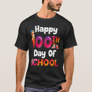 Camiseta 100 días del profesor universitario feliz 100° día