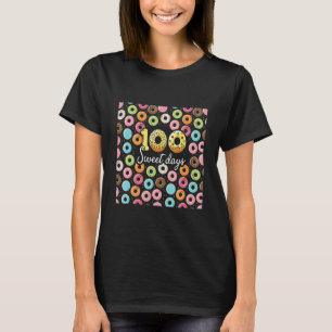 Camiseta 100 Días Dulces Feliz Chica 100 Día del Colegio Do