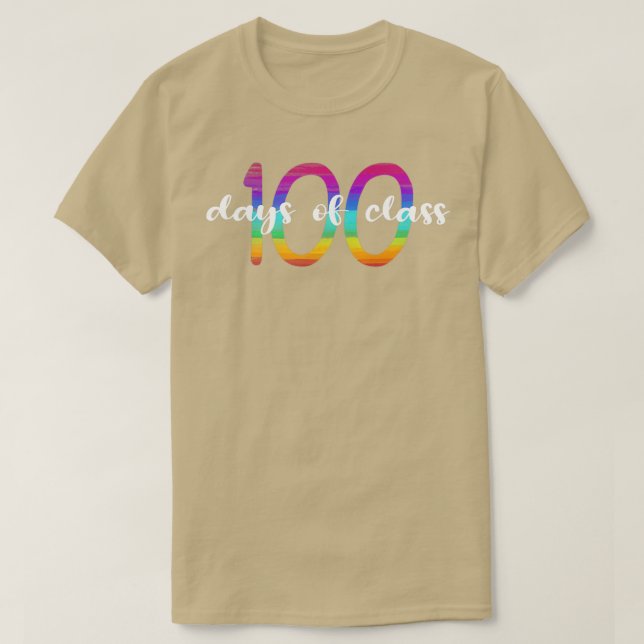Camiseta 100 días en clase 100 días de escuela 100 días (Diseño del anverso)