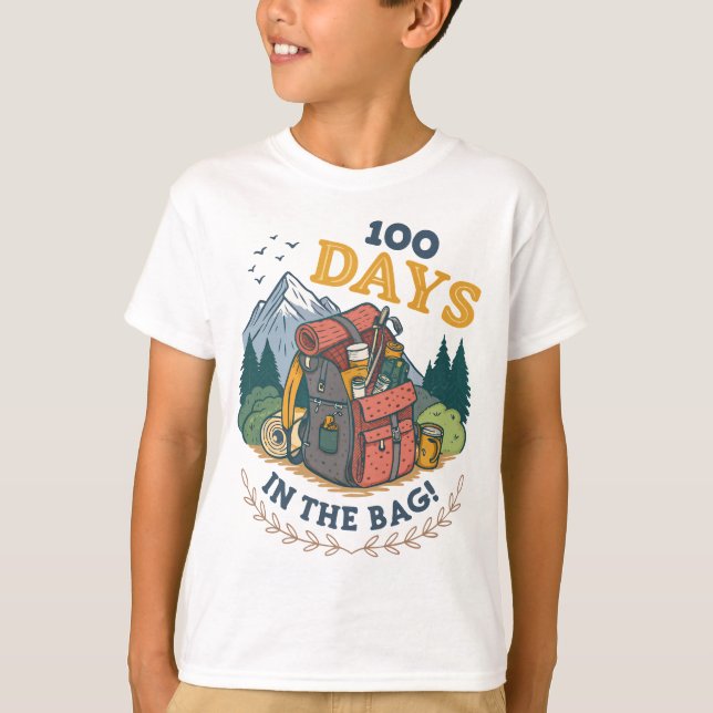 Camiseta ¡100 días en la bolsa! (Anverso)