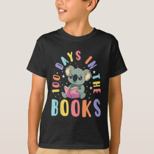 Camiseta 100 Días En Los Libros Koala Leyendo El 100 Día De