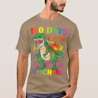 Camiseta 100 Días Escolares 100 Días De Dino Saurus