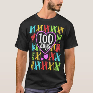 Camiseta 100 Días Escolares 100 Días Más Inteligentes Estud