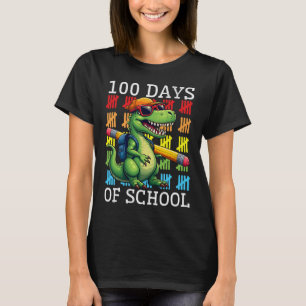 Camiseta 100 Días Escolares De Arcoiris Felices 100 Días De