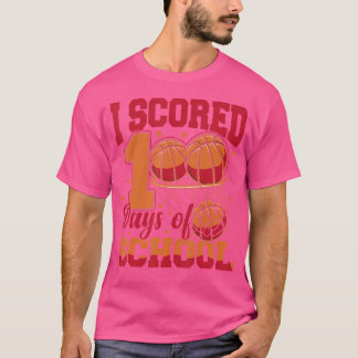 Camiseta 100 Días Escolares De Baloncesto