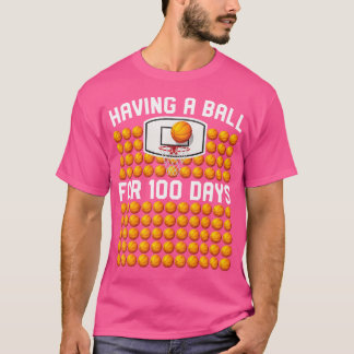 Camiseta 100 Días Escolares De Baloncesto 100º Día De Balls