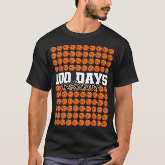Camiseta 100 Días Escolares De Baloncesto 100 Días De Escue