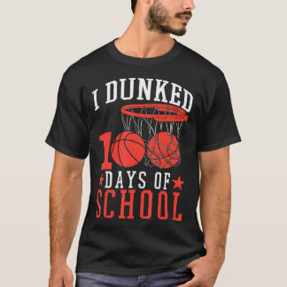 Camiseta 100 Días Escolares De Niños De Baloncesto