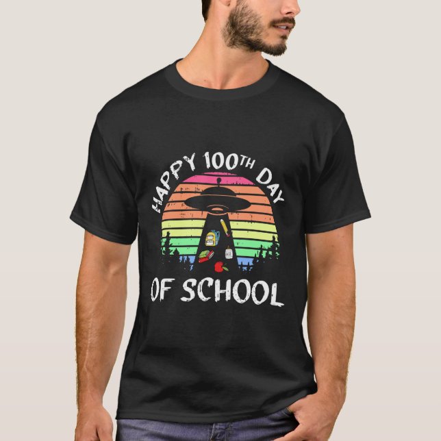 Camiseta 100 Días Escolares De Secuestro De OVNI Extranjero (Anverso)