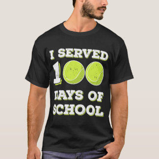 Camiseta 100 días escolares de tenis niños maestros 10