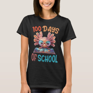 Camiseta 100 Días Escolares del Mar Axolotl 100º Día De