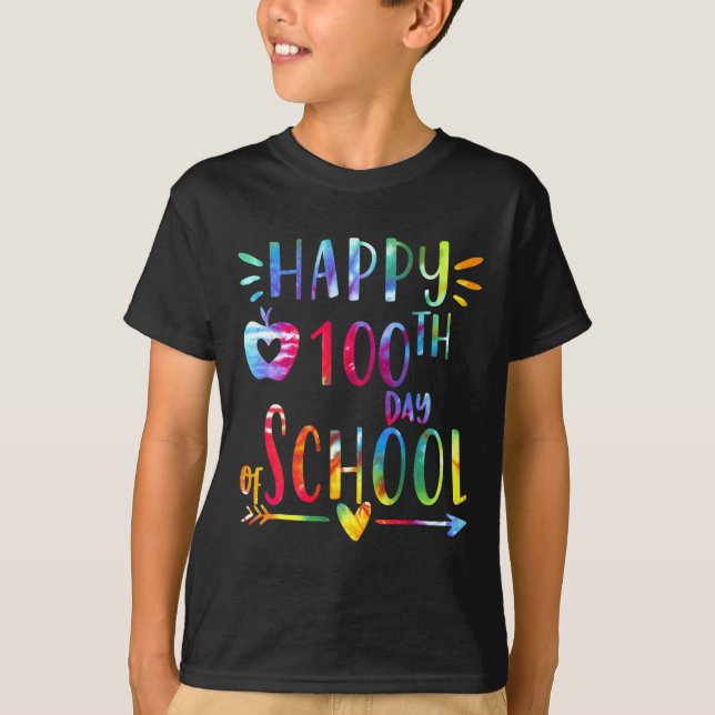 Camiseta 100 Días Escolares El 100° Día Del Profesor Escola (Anverso)