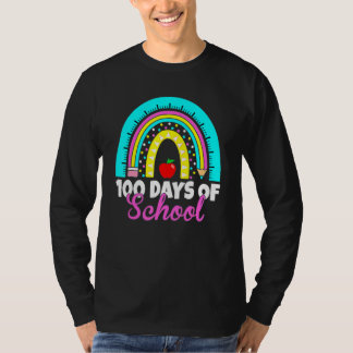 Camiseta 100 Días Escolares Felices 100 Días De Enseñanza E