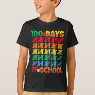Camiseta 100 Días Escolares Felices 100 Días De Enseñanza E