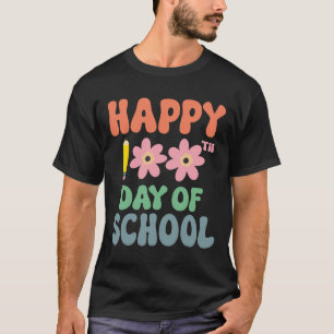 Camiseta 100 Días Escolares Felices 100 Días De Enseñanza E