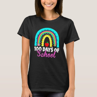 Camiseta 100 Días Escolares Felices 100 Días De Enseñanza E