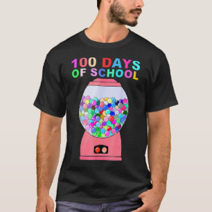 Camiseta 100 Días Escolares Máquina Gumball Para Niños O Té