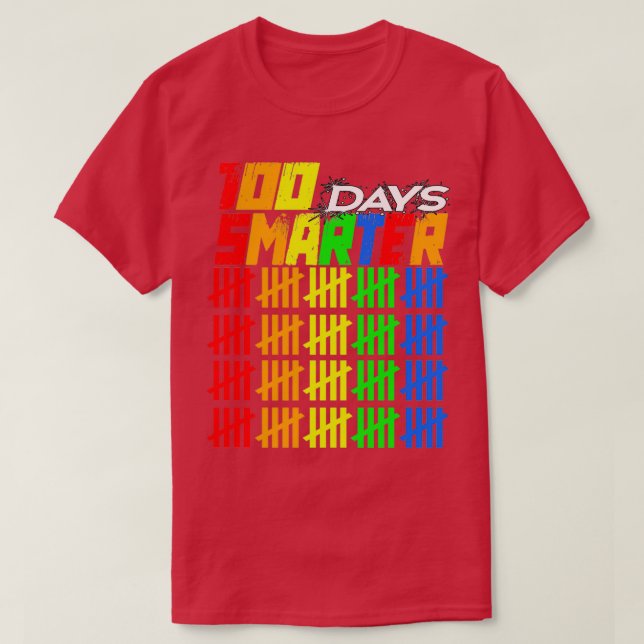 Camiseta 100 Días Escolares Más Inteligentes 100 Días Más I (Diseño del anverso)