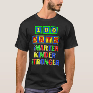 Camiseta 100 Días Escolares Más Inteligentes Bloque A Maest
